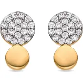 Luxenter Oorbellen met Glimmende Zirkonia 18k goud afwerking - Gudpe