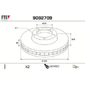FTE 9082709 Remschijf