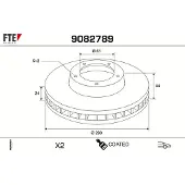 FTE 9082789 Remschijf