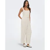 ONLY Onlsiesta Linnen Jumpsuit Dames Grijs L/32