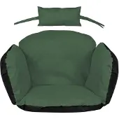 AIO Factory Tuinkussen 112x113 cm voor hangstoel ooievaarsnest waterdicht groen