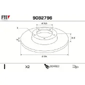 FTE 9082796 Remschijf