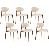 Housecraft living Noor Eetkamerstoelen Beige - Set van 6