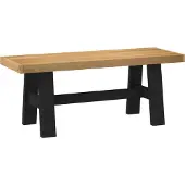 vidaXL Eetbank NOAIN 120 x 41 x 45 cm Massief grenenhout Naturel