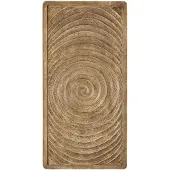 Ptmd Lula Beige MDF Swirl Frame Wall Panel Rectangle