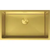 Mexen Trixo roestvrijstalen spoelbak 1-komor 750 x 440 , goud - 6415751000-55