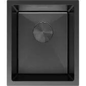 Mexen Trixo roestvrijstalen spoelbak 1-komor 370 x 440 , zwart - 6412371000-70