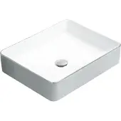 Mexen Estela wastafel opbouw 50 x 40 cm, wit/zilver - 22105052