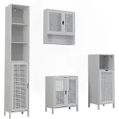 Vicco Badkamermeubelset Liora, Wit, 4 delen
