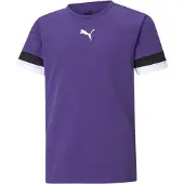 Puma junior voetbalshirt paars/zwart Sport t-shirt Jongens/Meisjes Polyester Ronde hals - maat 140