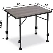 Brunner - Linear Greywood 80 - Campingtafel grijs
