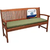 Beautissu Loft BK Bankkussen 100x48x5 cm Tuinbank Kussens - Kussen voor Tuinmeubelen - Zitkussen Tuinbank met Wasbare Hoes - Olijfgroen