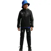 Nike Paris Saint-Germain Tech Woven Trainingspak 2026-2027 Kids Zwart Donkergrijs Wit