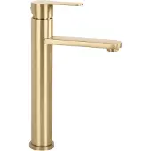 REA - Arcos - Wastafelkraan - Geborsteld Goud High - 11,7X20X29Cm
