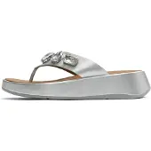 Original Brands F-mode ultra-jewel leather toe-post sandals