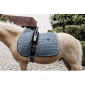 Kentucky Horsewear Horsewear - Zadeldoek velvet jumping lichtblauw cob