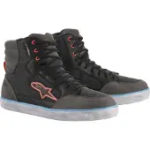 Alpinestars J-6 Canvas, schoenen waterdicht ,zwart/donkergrijs/lichtblauw ,10 US