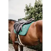 Kentucky Horsewear Horsewear - Zadeldoek velvet jumping donkergroen pony
