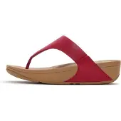 FitFlop Dames Leren sandalen Lulu rood (40), Leer, 3 tot 5 cm, Geen, Casual I88-D47