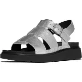 FitFlop Gen-ff Tumbled Dames Enkelsandaal met Bandje Zilver