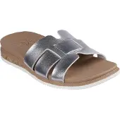 SKECHERS DESERT KISS LOW - PEAK LOOK Dames Slippers - Zillver