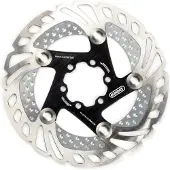 Elvedes CRX Cooling 6 Hole Brake Disc Silver / Black || Maat: 160 mm