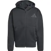 Adidas Sportsweatvest 'Z.N.E.' donkergrijs / zwart