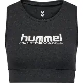 Hummel Sporttop 'Pulse' zwart gemêleerd / wit