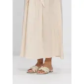 Stefano lauran Dames Slippers 24050 - Beige - Maat 40