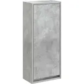 vidaXL Wandgemonteerde wastafelmeubel Betongrijs 35 x 20 x 81 cm