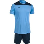 Joma Phoenix III Voetbalset Korte Mouw Heren - Hemelsblauw / Marine | Maat: L