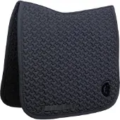 Kentucky Horsewear Horsewear - Zadeldek - Zadeldoek plaited 3D logo - Dressage - Zwart