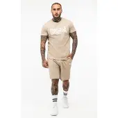 Lonsdale Joggingpak beige / wit