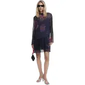 Desigual Jurk groen / sering / bessen / zwart