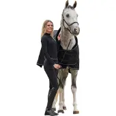 QHP FLEECEDEKEN SALERNO Zwart