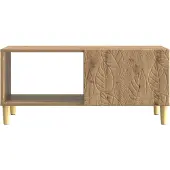 vidaXL Salontafel Artisanaal eiken 90 x 50 x 40 cm Bewerkt hout