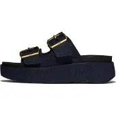 Original Brands Gen-ff max buckle two-bar denim slides