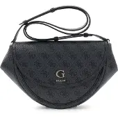 GUESS Schoudertas 'Sac à Rabat Coleen Monogramme Coal Logo II' zwart