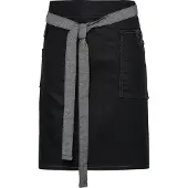 Premier Division Waxed Look Denim Waist Apron | Maat: Één maat