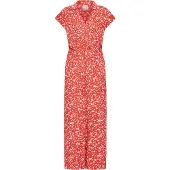 Ichi IHMARRAKECH AOP JS9 Dames Jumpsuit - FIERY RED FLOWER