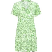 Ichi Blousejurk 'Marrakech' groen / wit