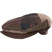 Horka pet Tweet Patchwork wol/leer heren bruin maat 60
