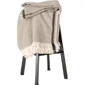 Spasso Gestreepte badhanddoek Fouta