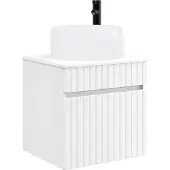 vidaXL Wandgemonteerde wastafelmeubel Wit 49 x 44,5 x 66 cm