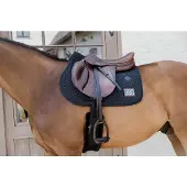 Kentucky Horsewear Horsewear - Zadeldoek fishbone wedstrijd met 2 nummers jumping zwart