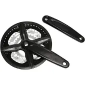 P2r Aluminium mountainbike crankstel met kettingkast X 9V.170 mm 48-38-28