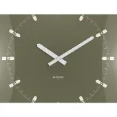 Karlsson wandklok sucinto dome vierkant luxury green