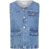 Ichi Bodywarmer 'IHPamila' blauw denim