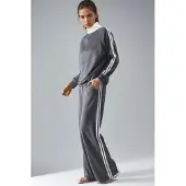 Hiccups for Kids Modal Touch Brede Pijpen Gestreepte Tweedelige Co-ord Set met Ritskraag