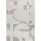 Muratap Vivant japandi abstract vloerkleed laagpolig multi- 140x200 cm